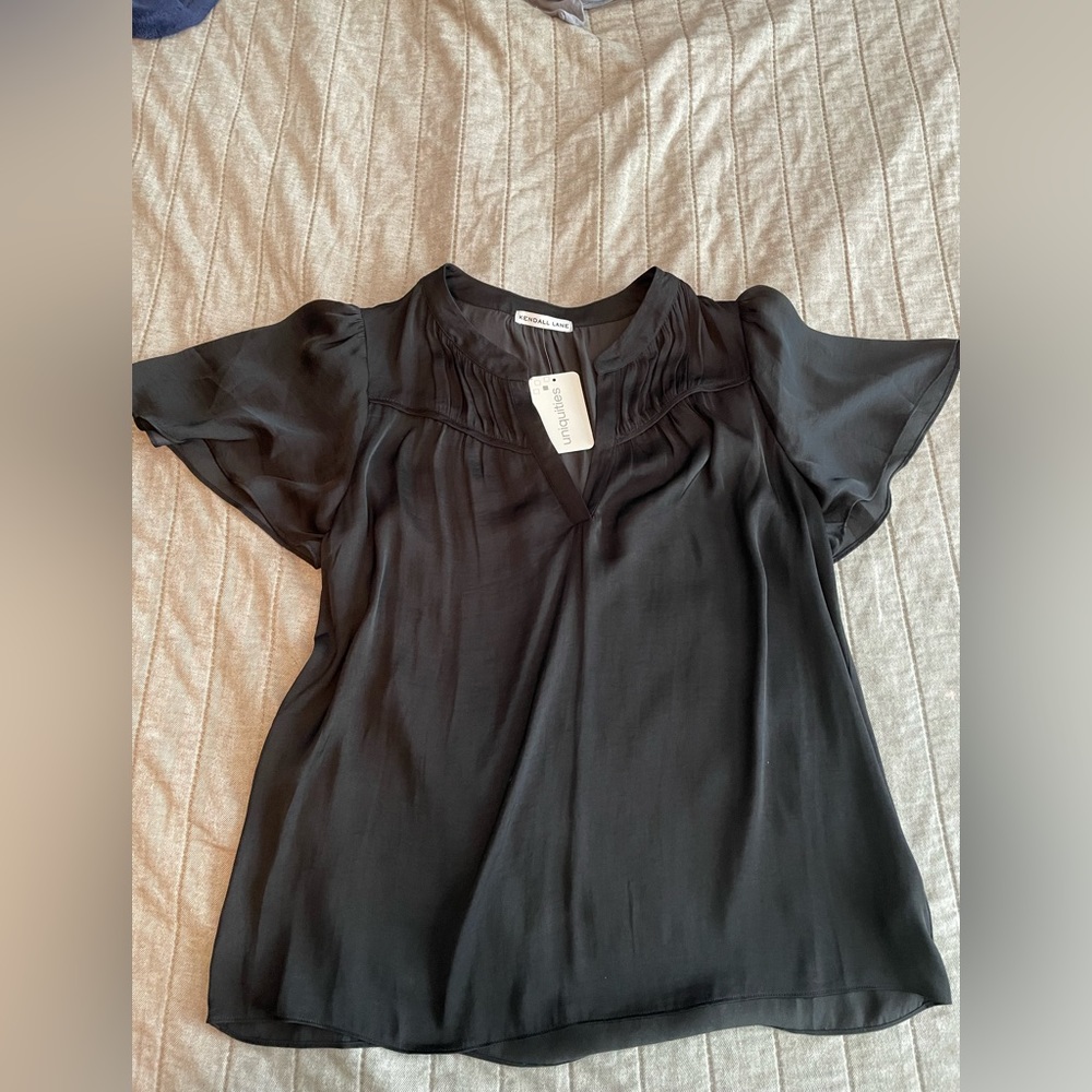 NWT Silky Black Shirt